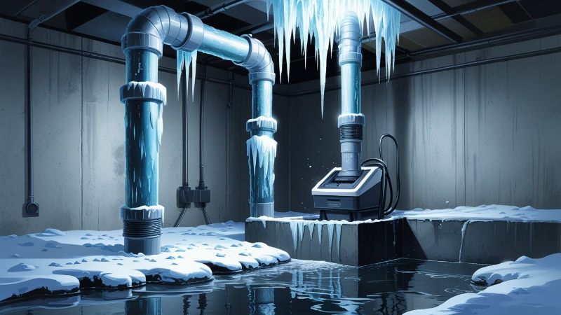 Why Frozen Discharge Pipes Cause Sump Pump Failure And How To Prevent It