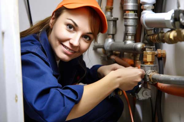 Young Person working for Harris Plumbing Inc.